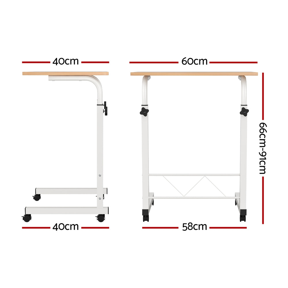 Artiss Laptop Table Desk Portable - Light Wood