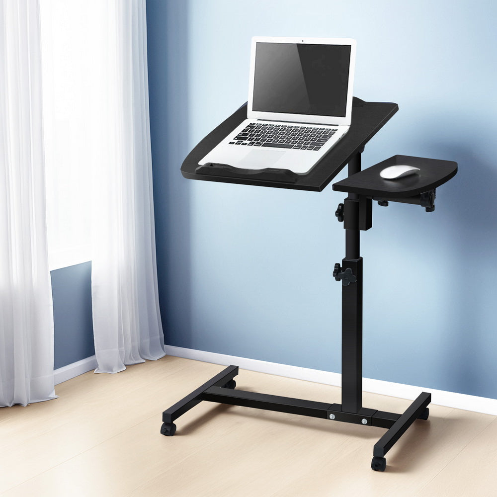 Artiss Laptop Table Desk Adjustable Stand - Black