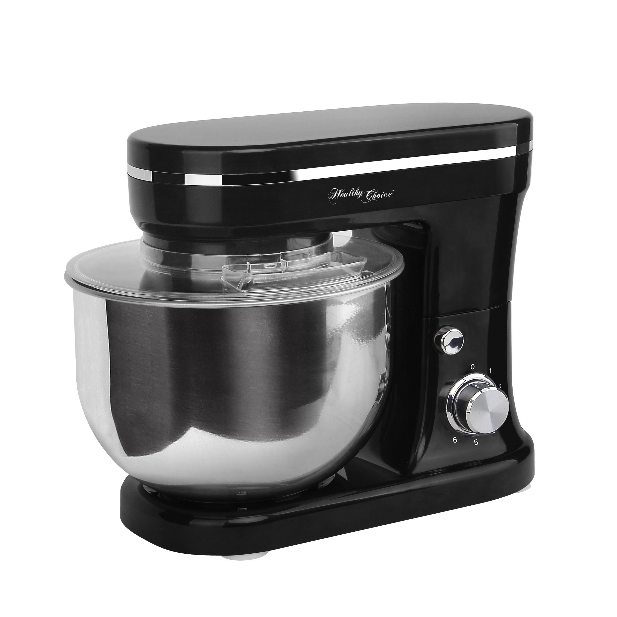 1200W Mix Master 5L Kitchen Stand Mixer w/Bowl/Whisk/Beater - Black