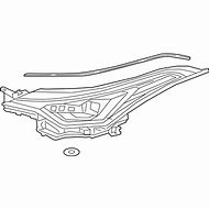 GENUINE TOYOTA RIGHT HEADLAMP - 8118510A8