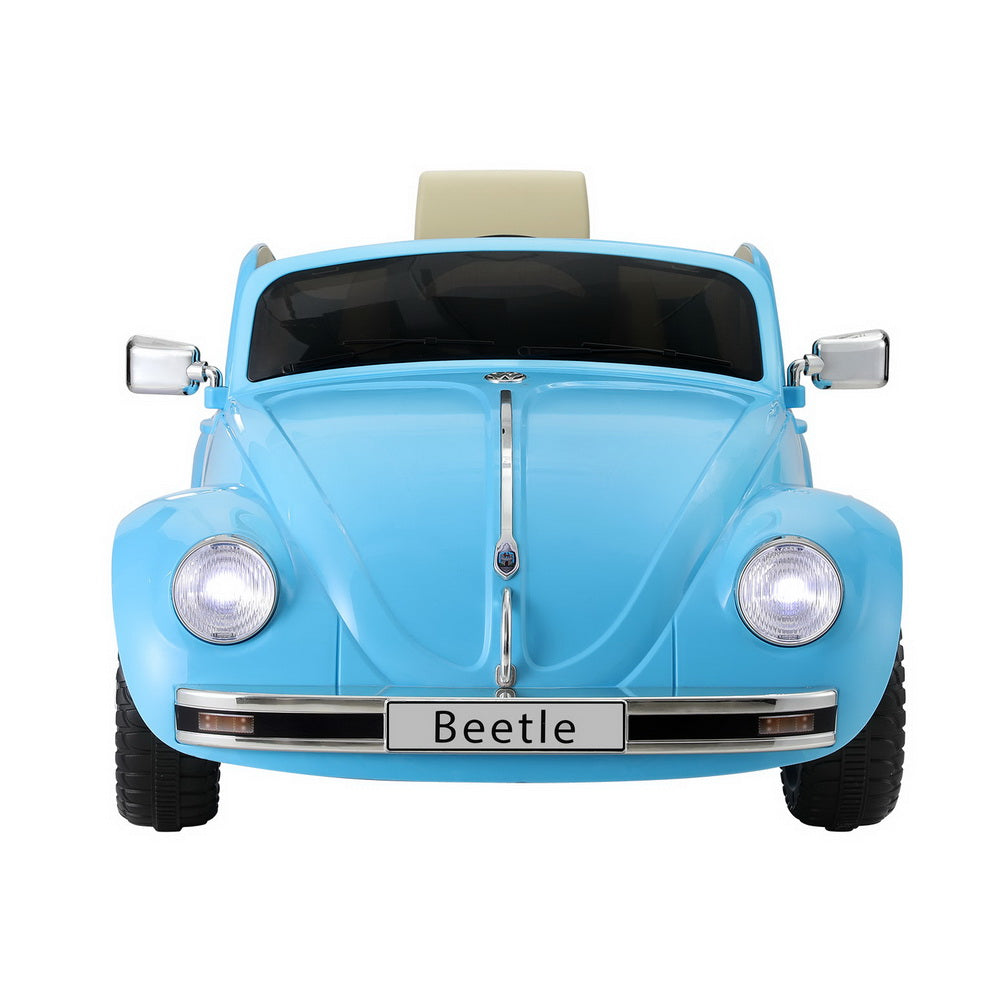 Kids Ride On Car Licensed Volkswagen Beetle Electric Toys Horn Remote 6V Blue