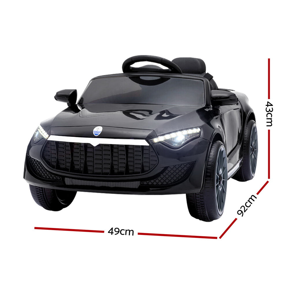 Rigo Kids Electric Ride On Car Maserati-inspried Toy Cars Remote 12V Black