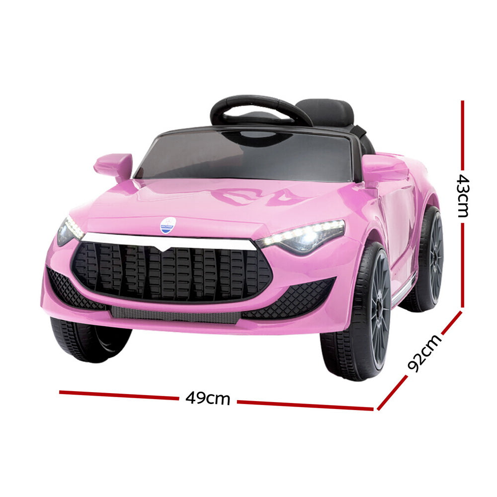 Rigo Kids Electric Ride On Car Maserati-inspried Toy Cars Remote 12V Pink