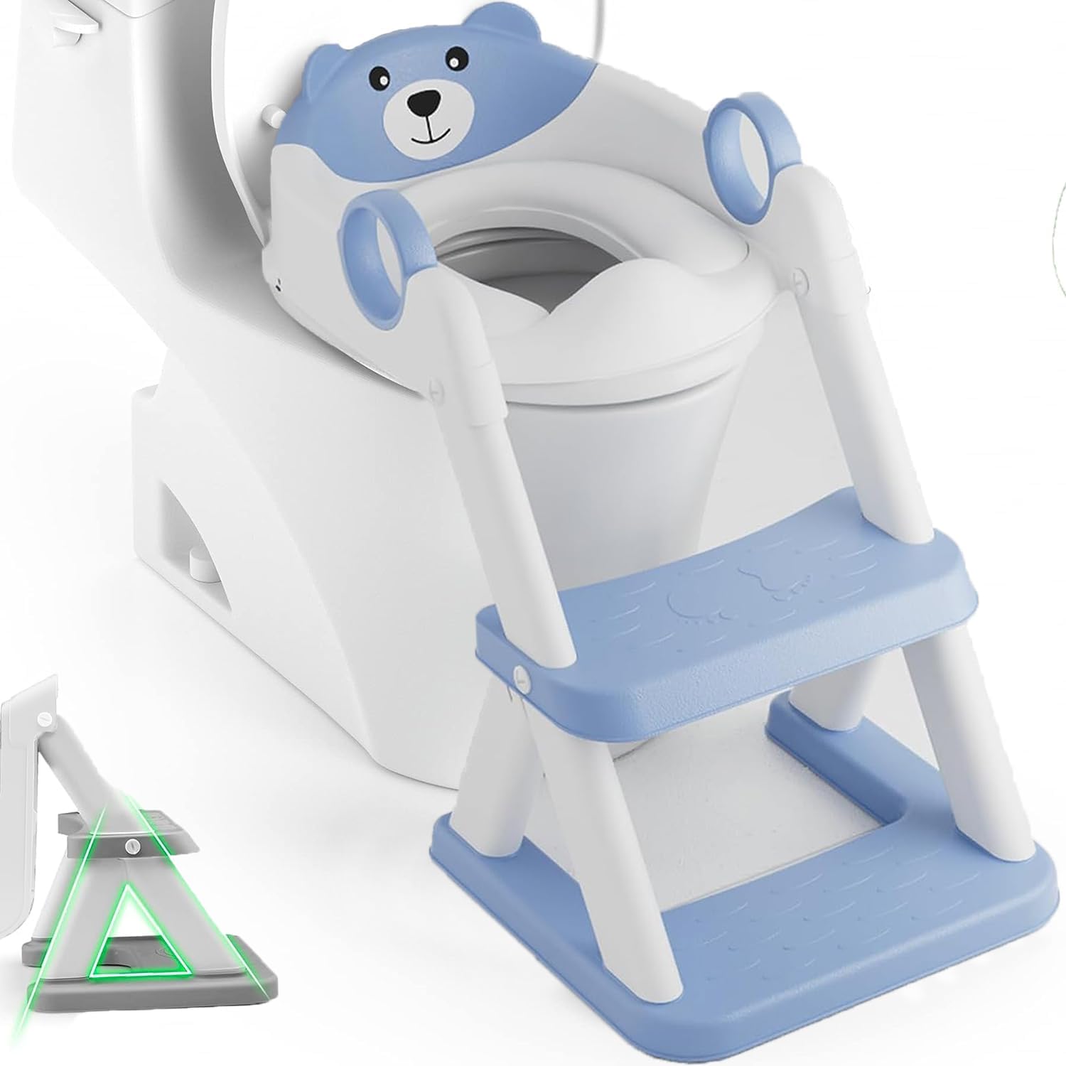 Potty Training Seat Ladder, Kids Boys Girls, Blue