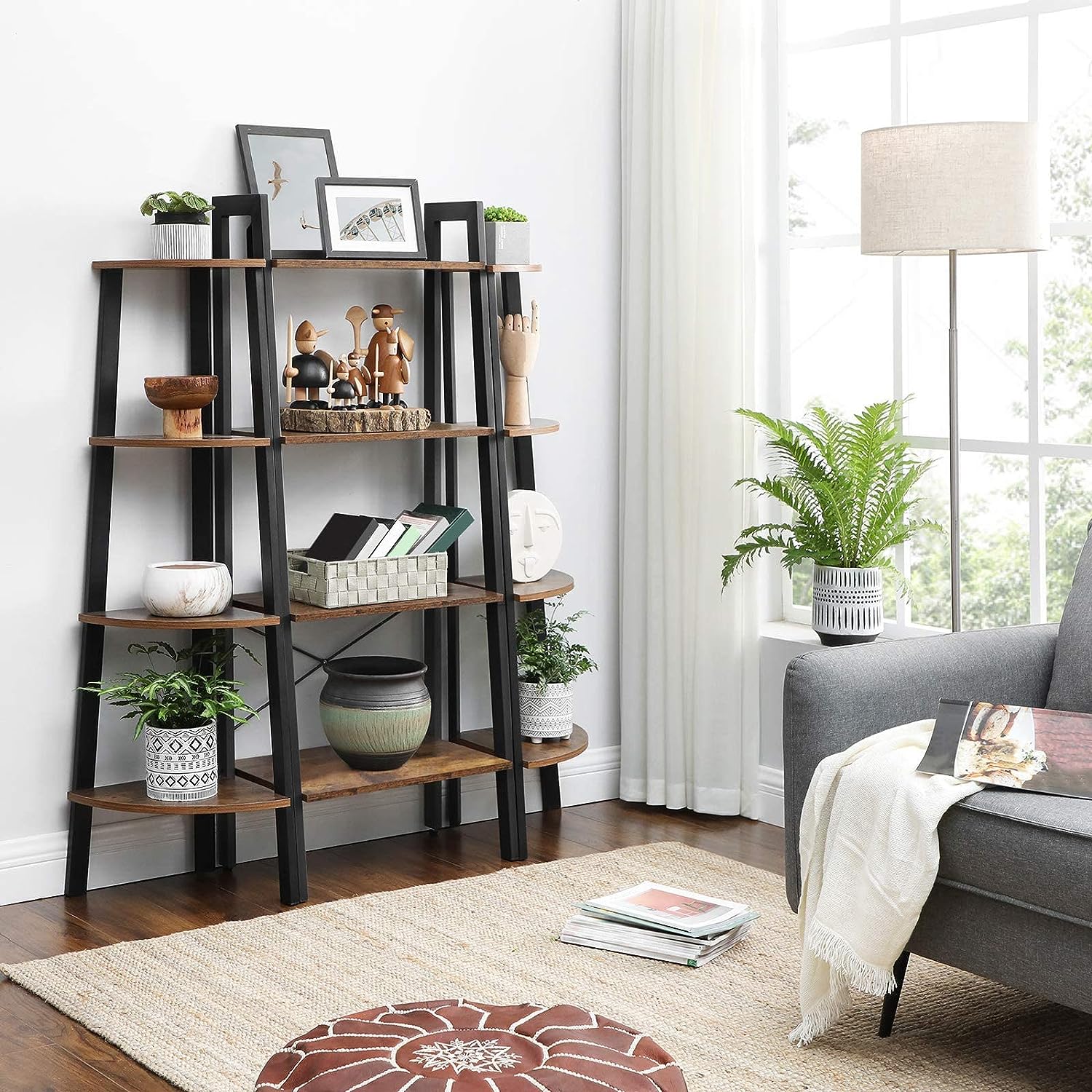 Corner Shelf 4 Tier Industrial Storage Rack