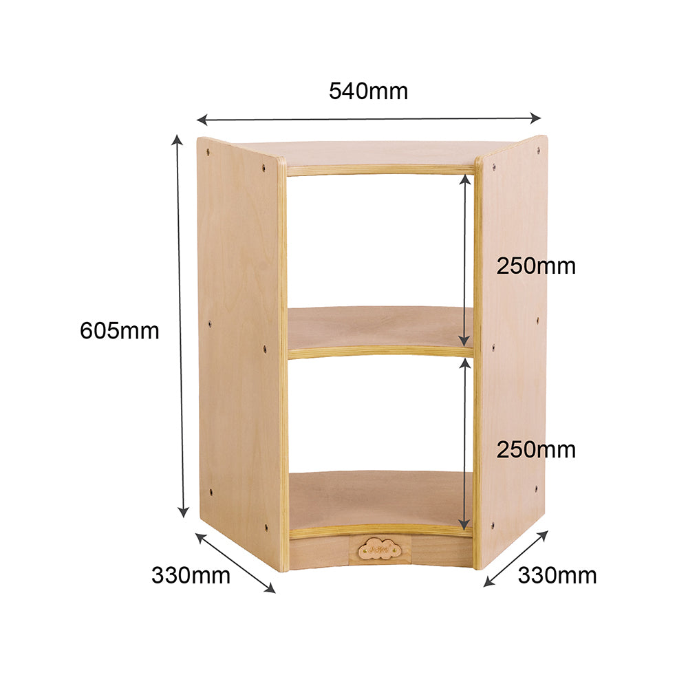 Jooyes Children Curved Shelf With Open Back - H60.5cm