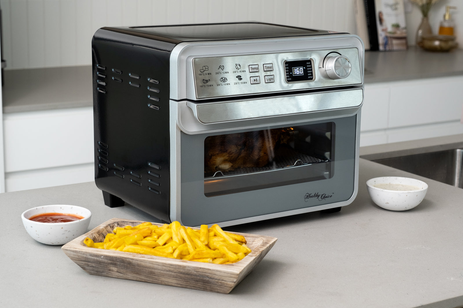 23L Digital Air Fryer Convection Oven with 12 Cooking Programs