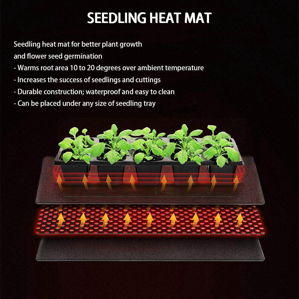 Propagation Seedings Heating Mat Seed Germination Starter Sprout Plant Cloning