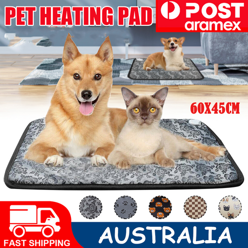 Waterproof Electric Pet Heat Pad Heated Heating Mat Blanket Dog Cat Bed 45X60CM