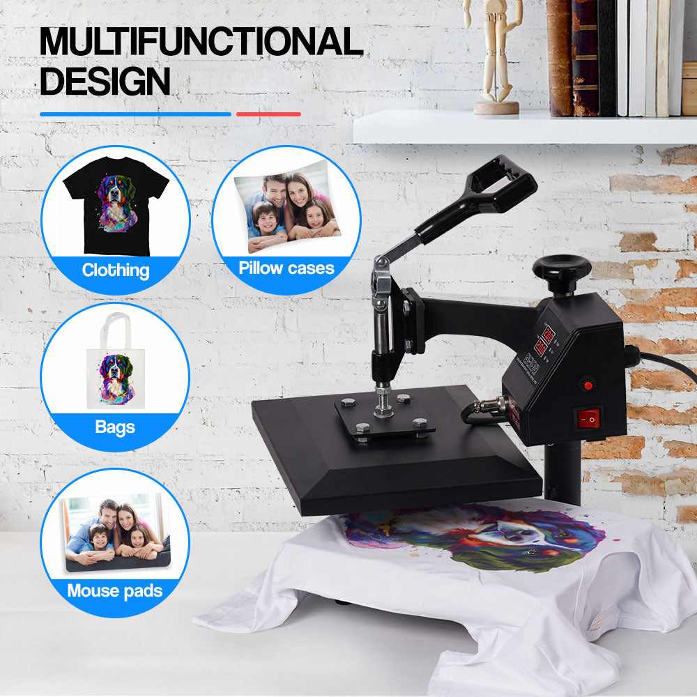 THERMOMATE Heat Press Machine 30x23cm T-Shirt Digital Heat Transfer Swing Away