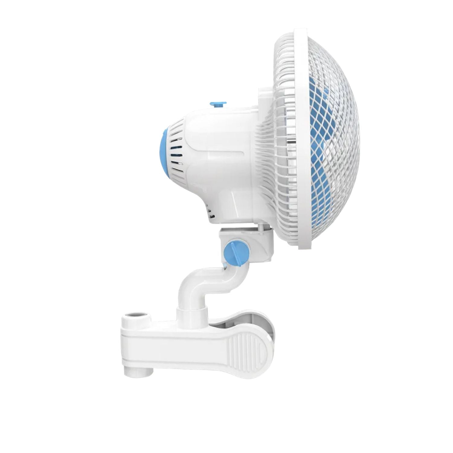 GOMINIMO Portable Oscillating Clip Fan With 2 Speed (White+Blue)GO-CF-102-YZ