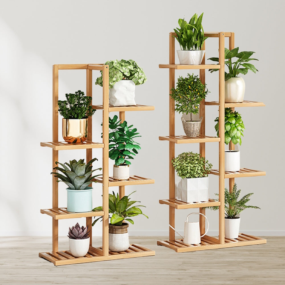 NOVEDEN Bamboo Plant Stand Rack 6 tier 7 Potted (120CM) NE-PS-102-JS