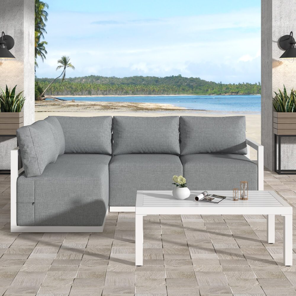 Four-Seat Alfresco Harmony Set – White