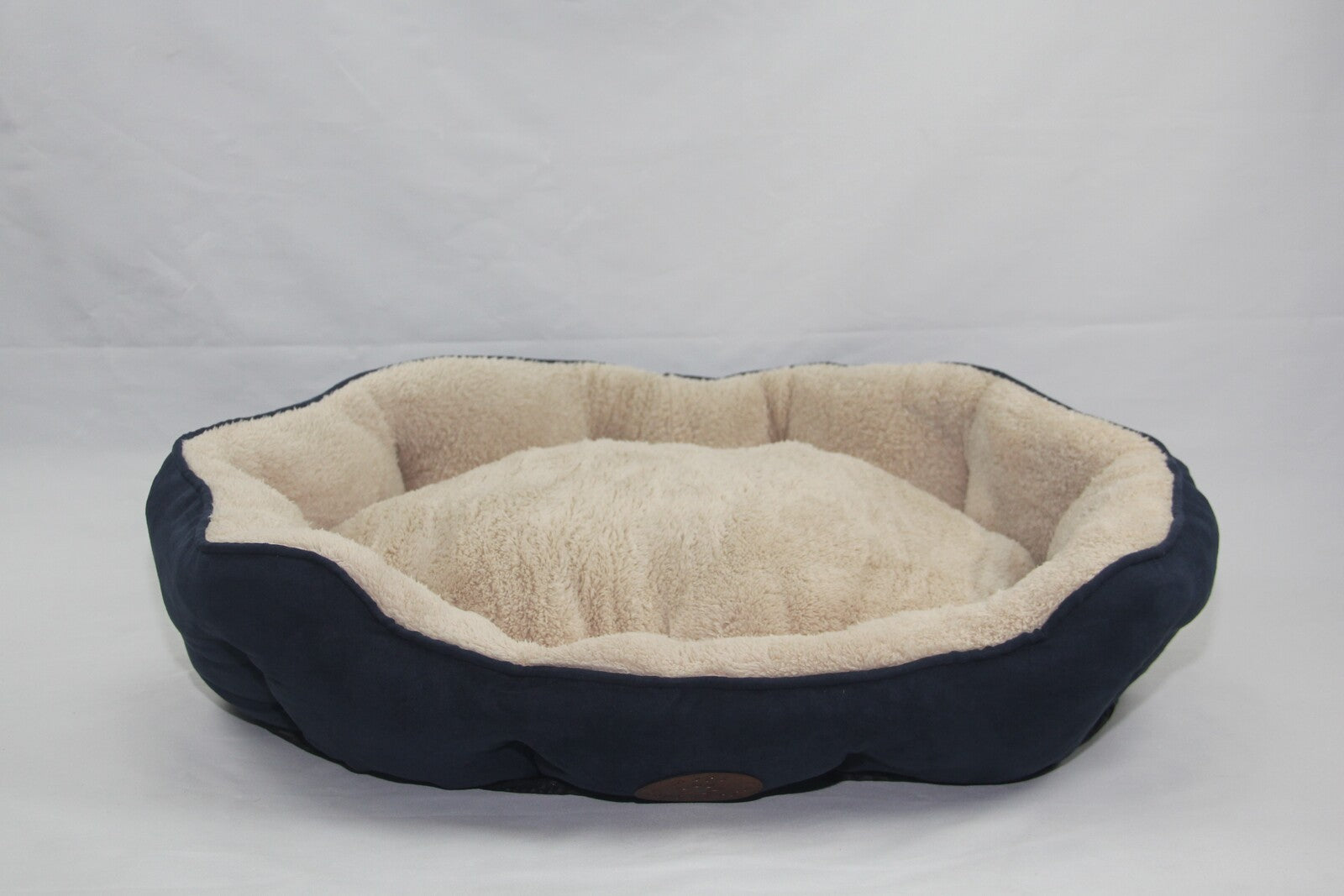 YES4PETS Blue / Grey Washable Fleece  Soft Pet Dog Puppy Cat Bed-Large