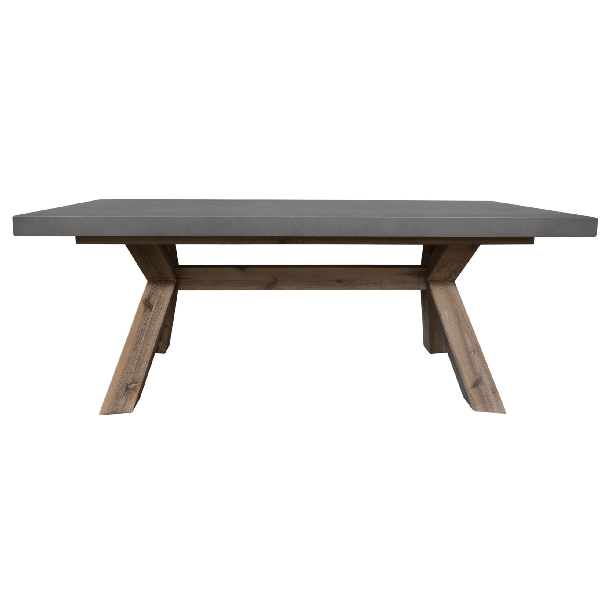 Stony 120cm Coffee Table with Concrete Top - Grey