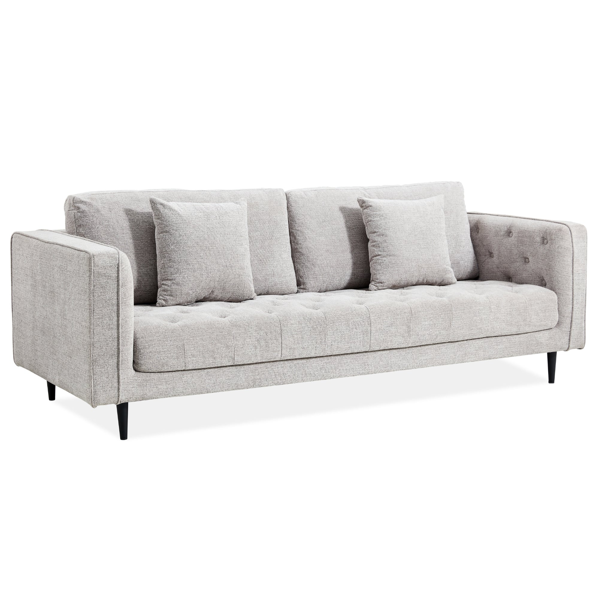 Jolie XL Size 3 Seater Sofa Fabric Uplholstered Lounge Couch - Quartz