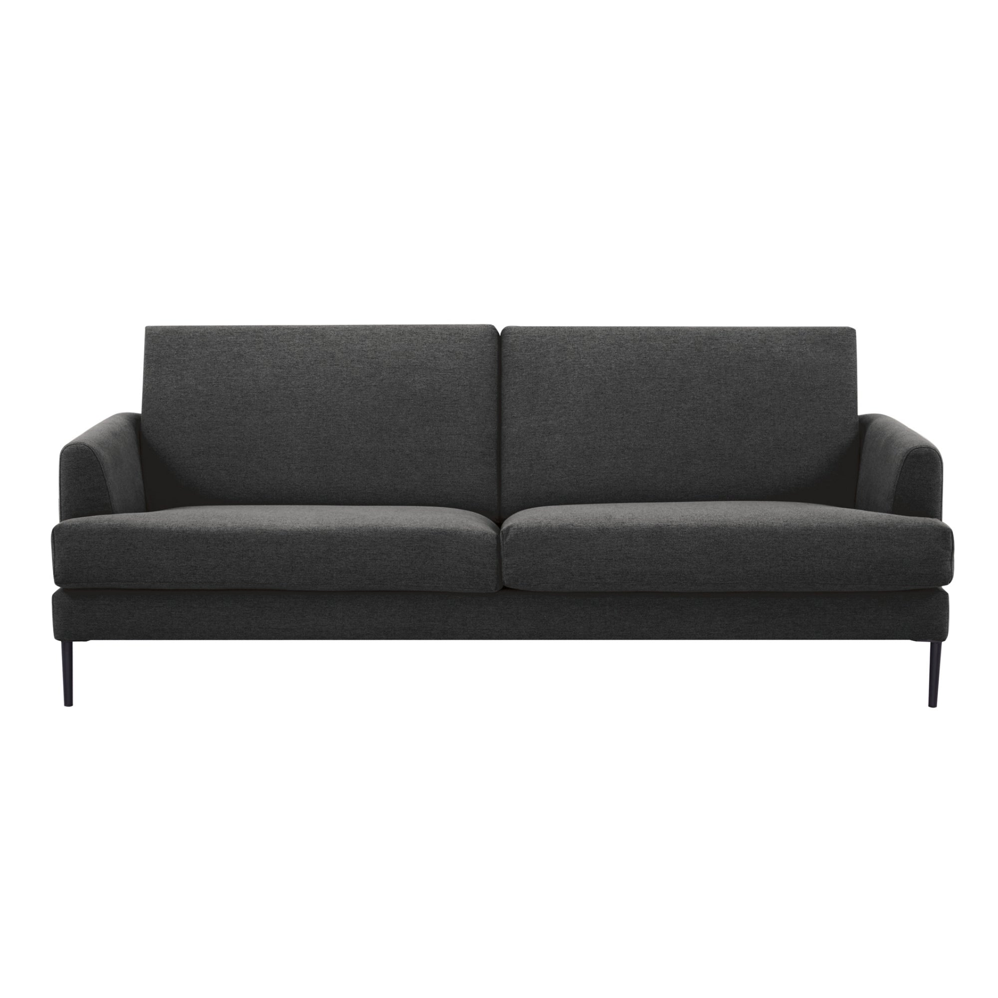 Ariya 3 Seater Sofa Fabric Uplholstered Lounge Couch - Charcoal