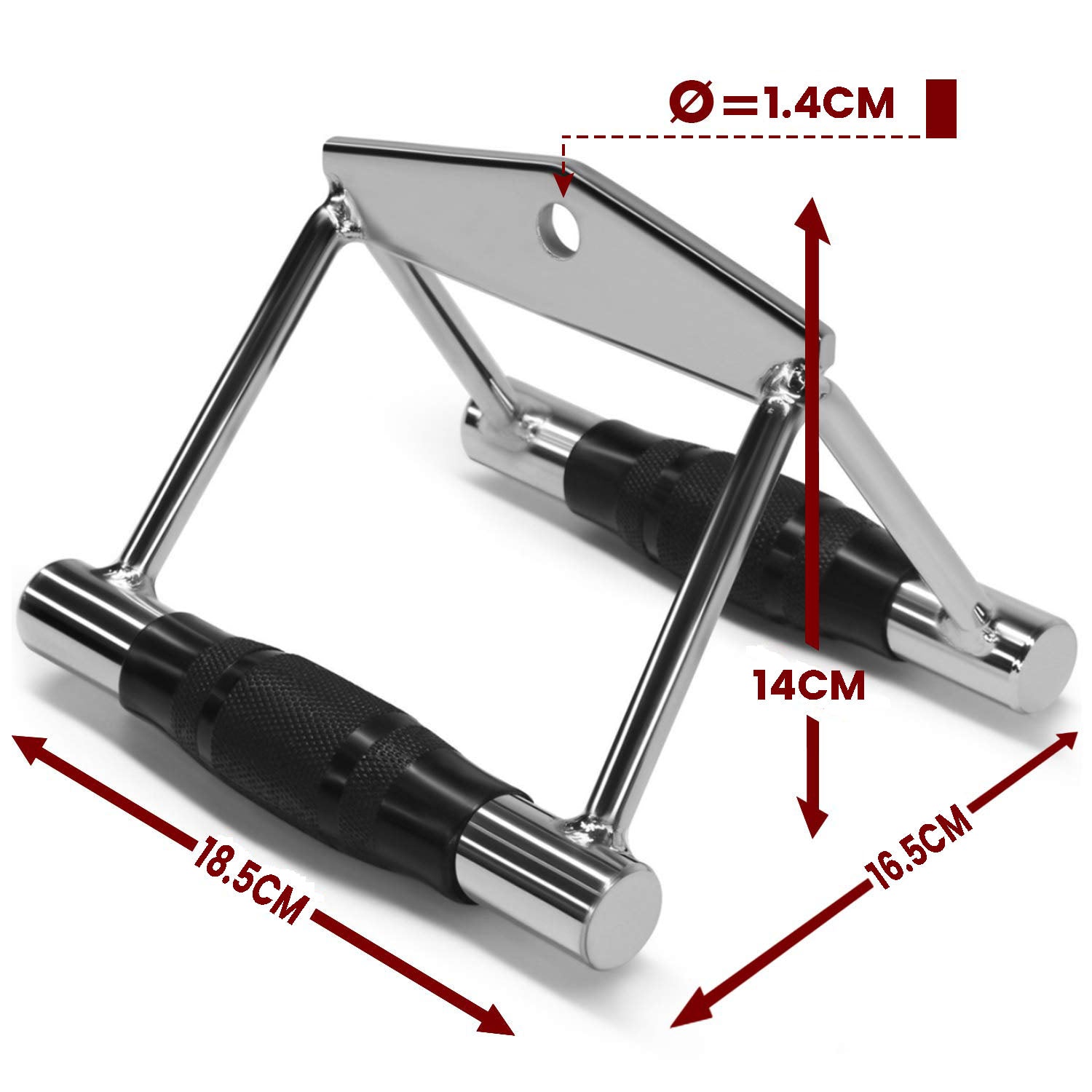 LAT V Bar V Handle Double D Row Handle Cable Machine Attachment