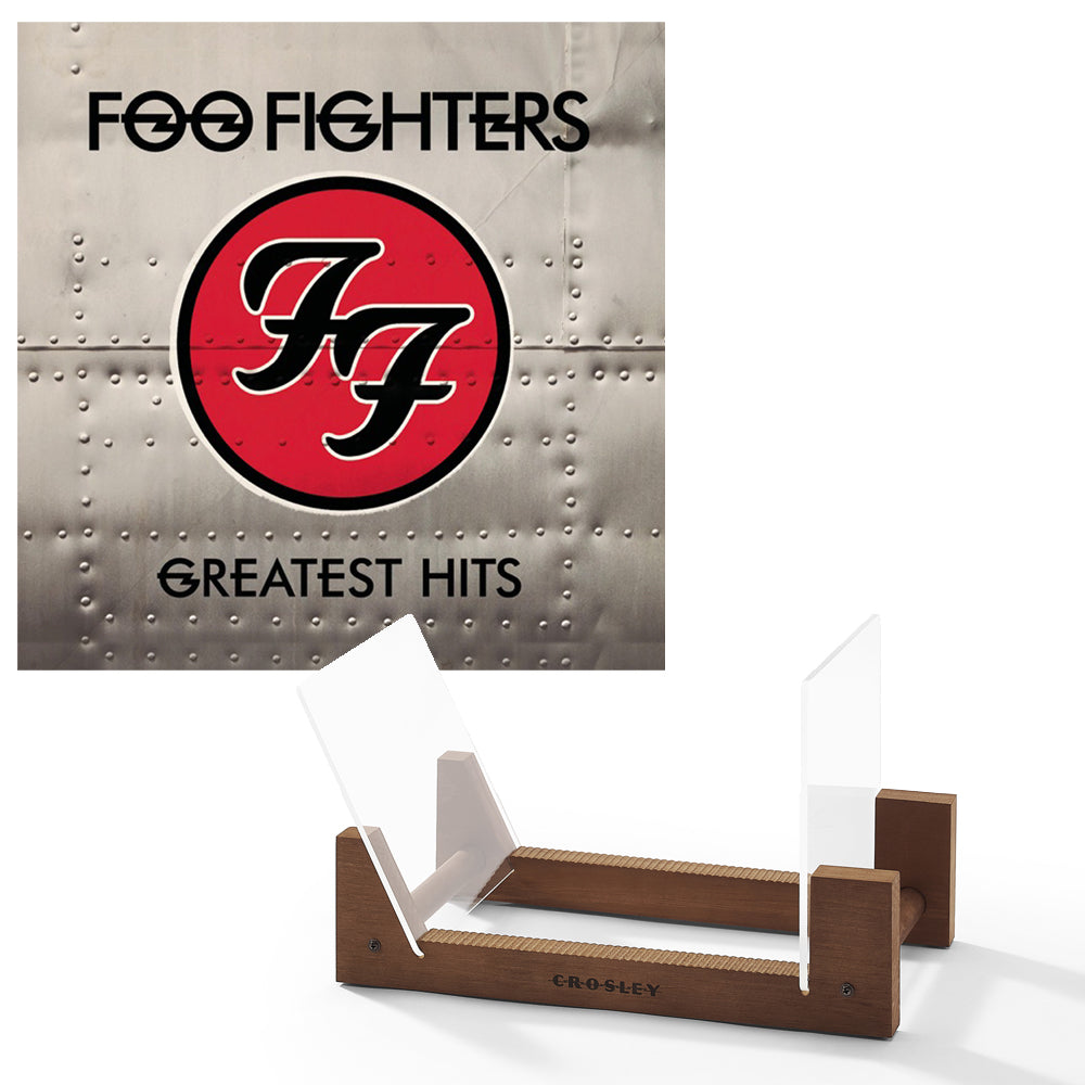 Foo Fighters Greatest Hits Vinyl Album & Crosley Record Storage Display Stand