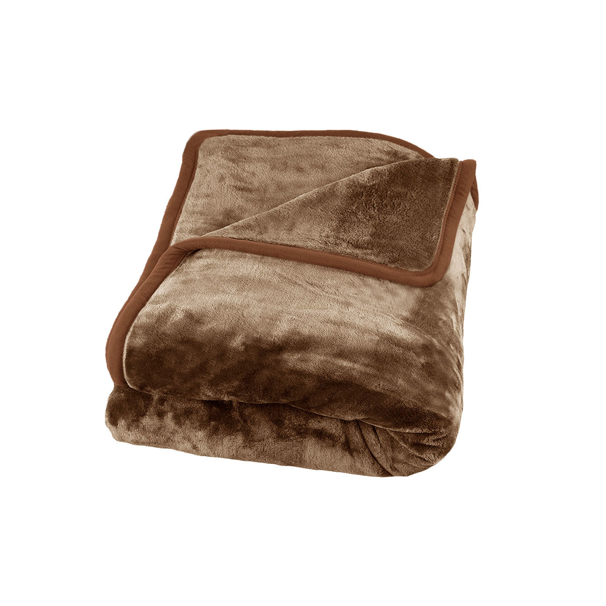 J Elliot Home 800GSM Luxury Winter Thick Mink Blanket Pecan Queen