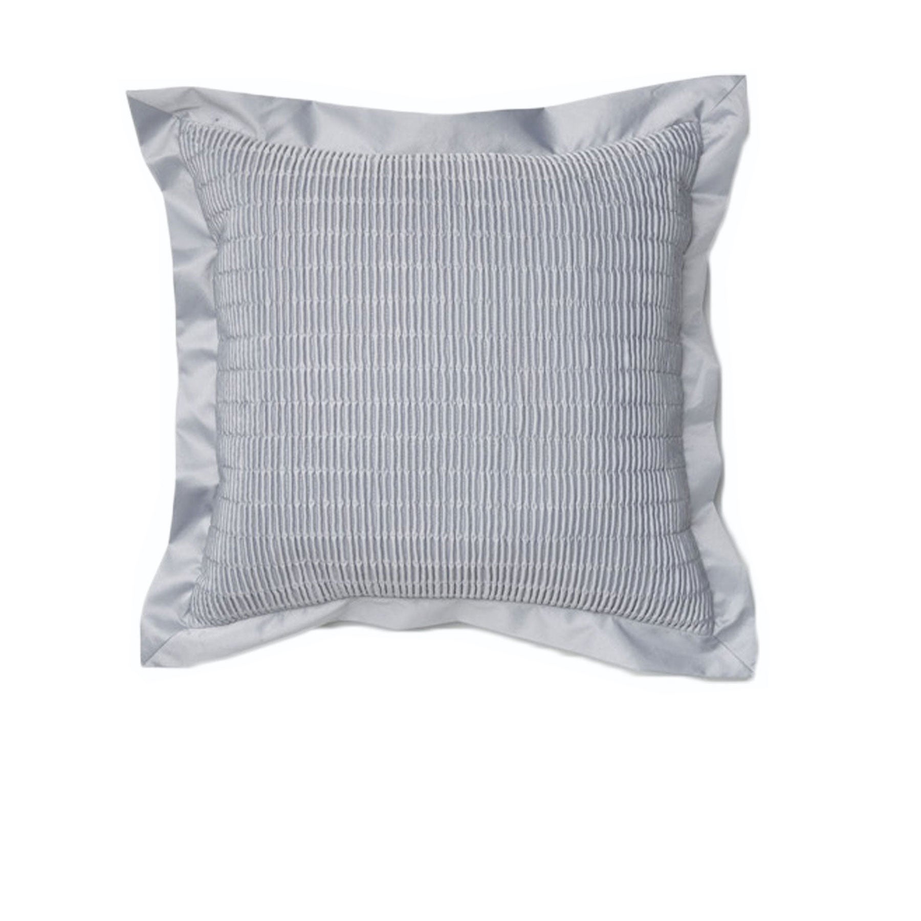 Rapee Morocco Quilted Flange Cushion Cover- Silver 43 x 43 cm