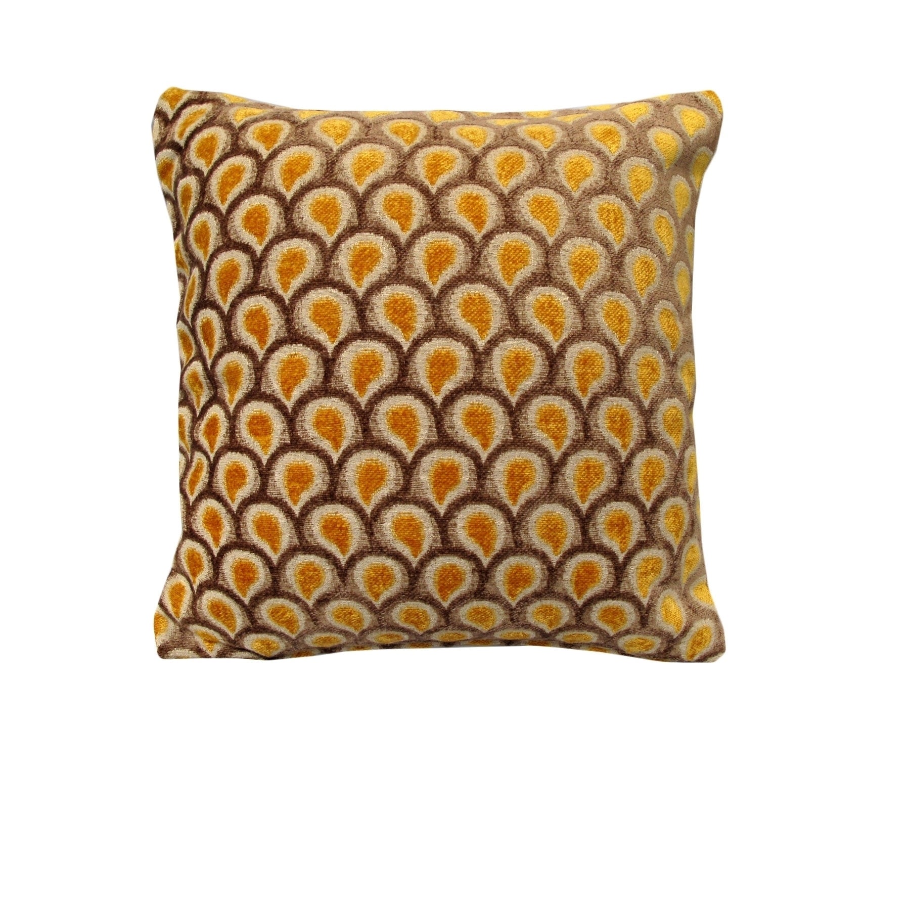 Rapee Peacock Texture Cushion Cover - Gold 45 x 45 cm