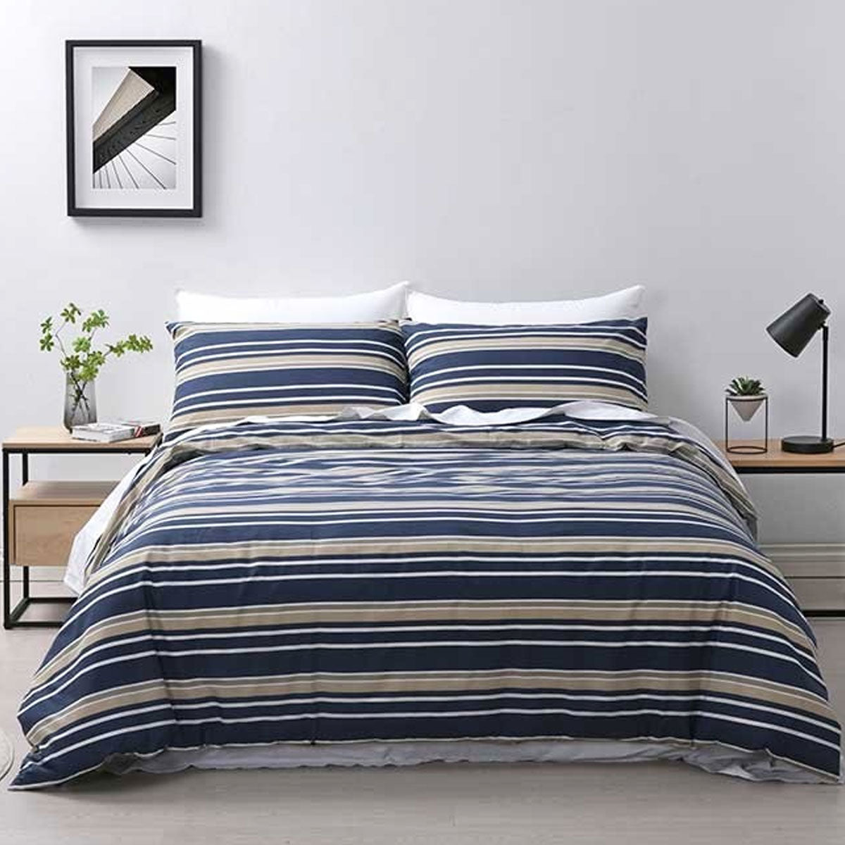 Jason Brighton Midnight Blue Quilt Cover Set King