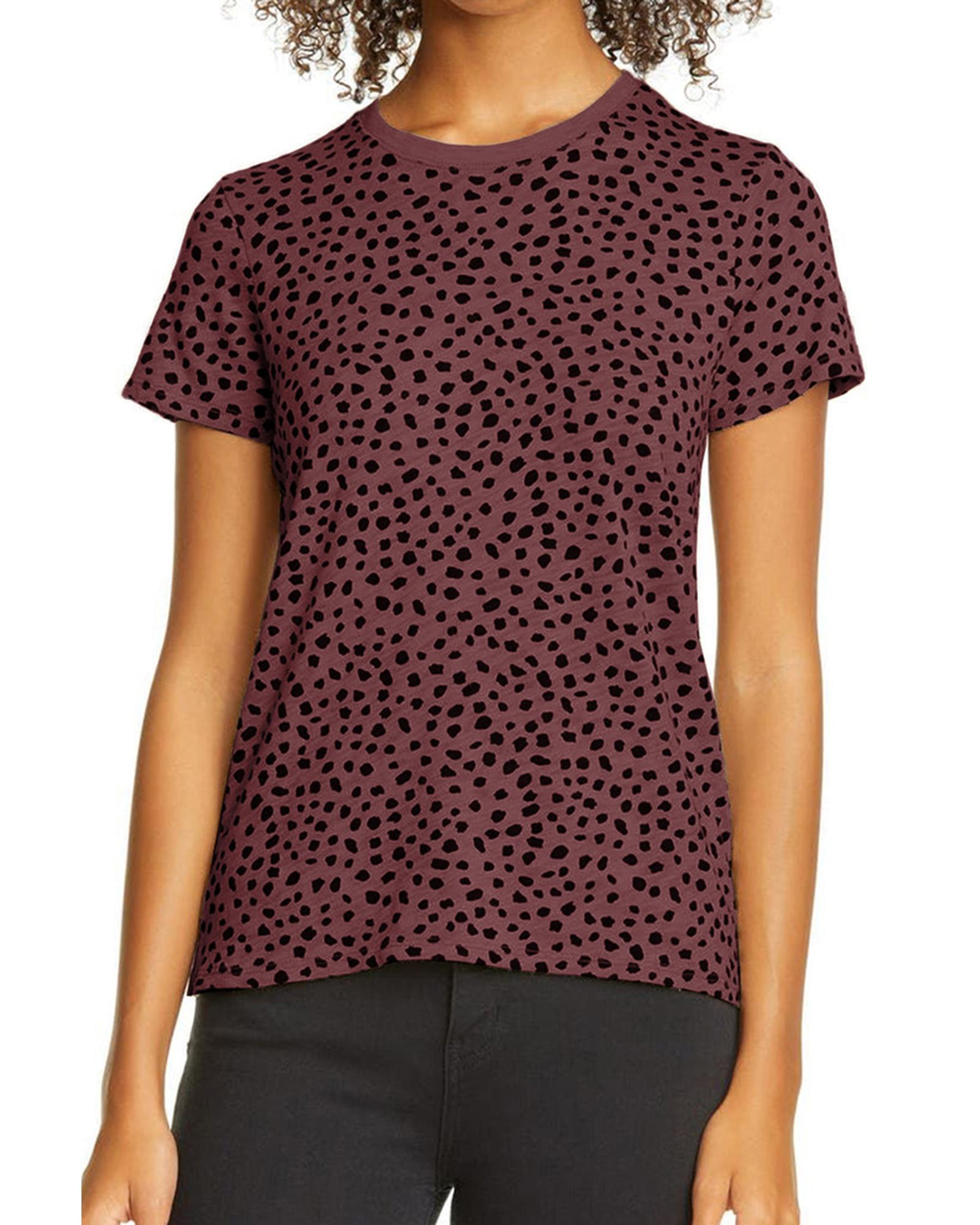 Azura Exchange Cheetah Print Short Sleeve T-Shirt - M