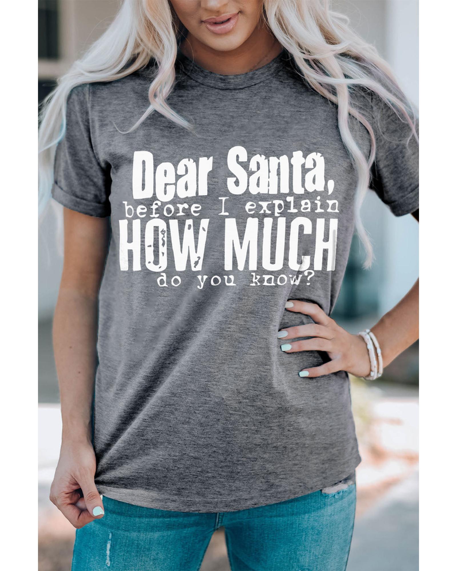 Azura Exchange Christmas Funny Saying Print T-Shirt - S