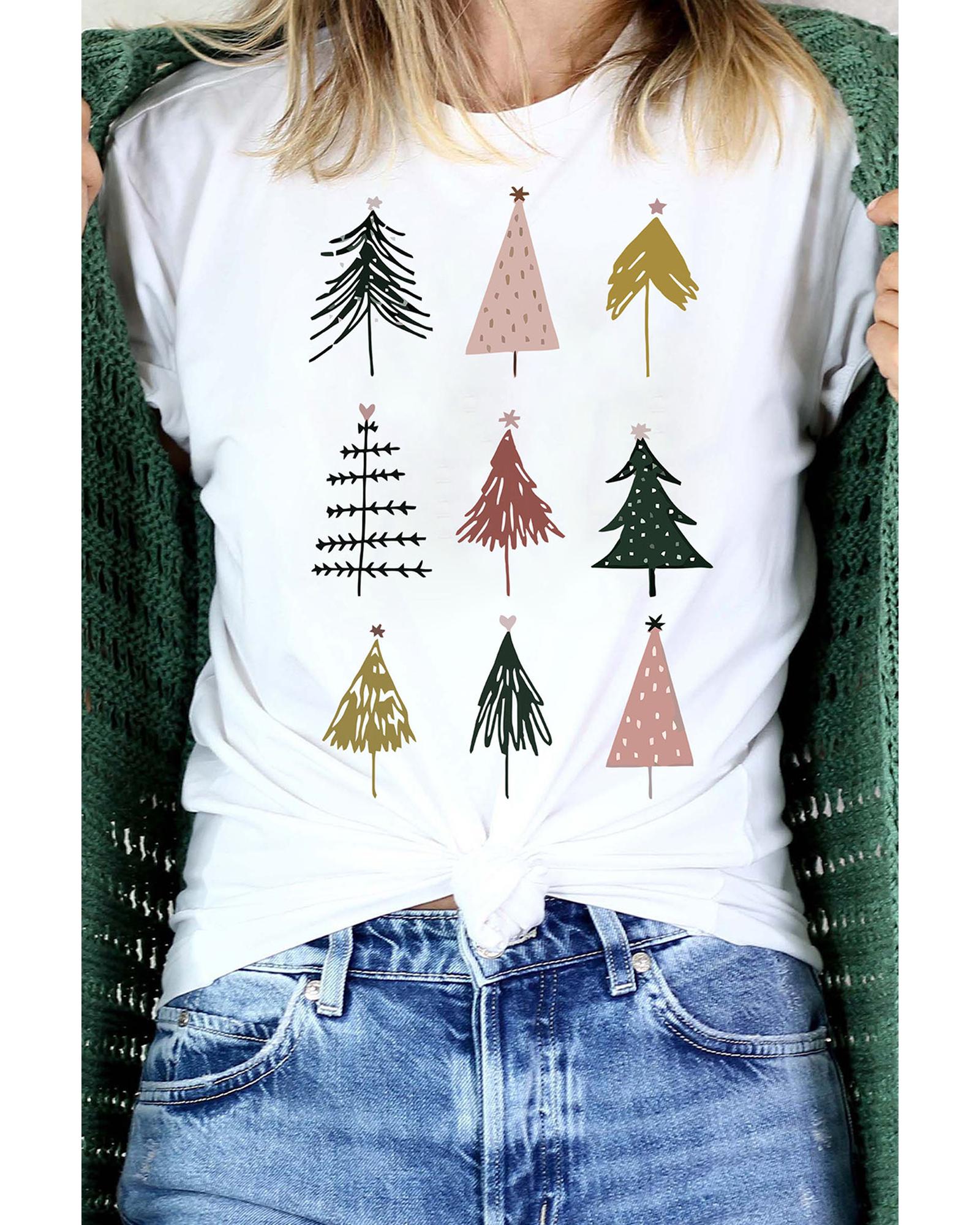 Azura Exchange Christmas Tree Graphic Tee - 2XL