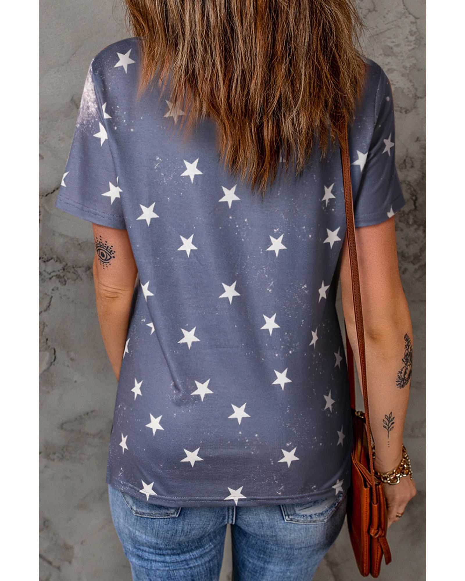 Azura Exchange Bleached Star Tee - L