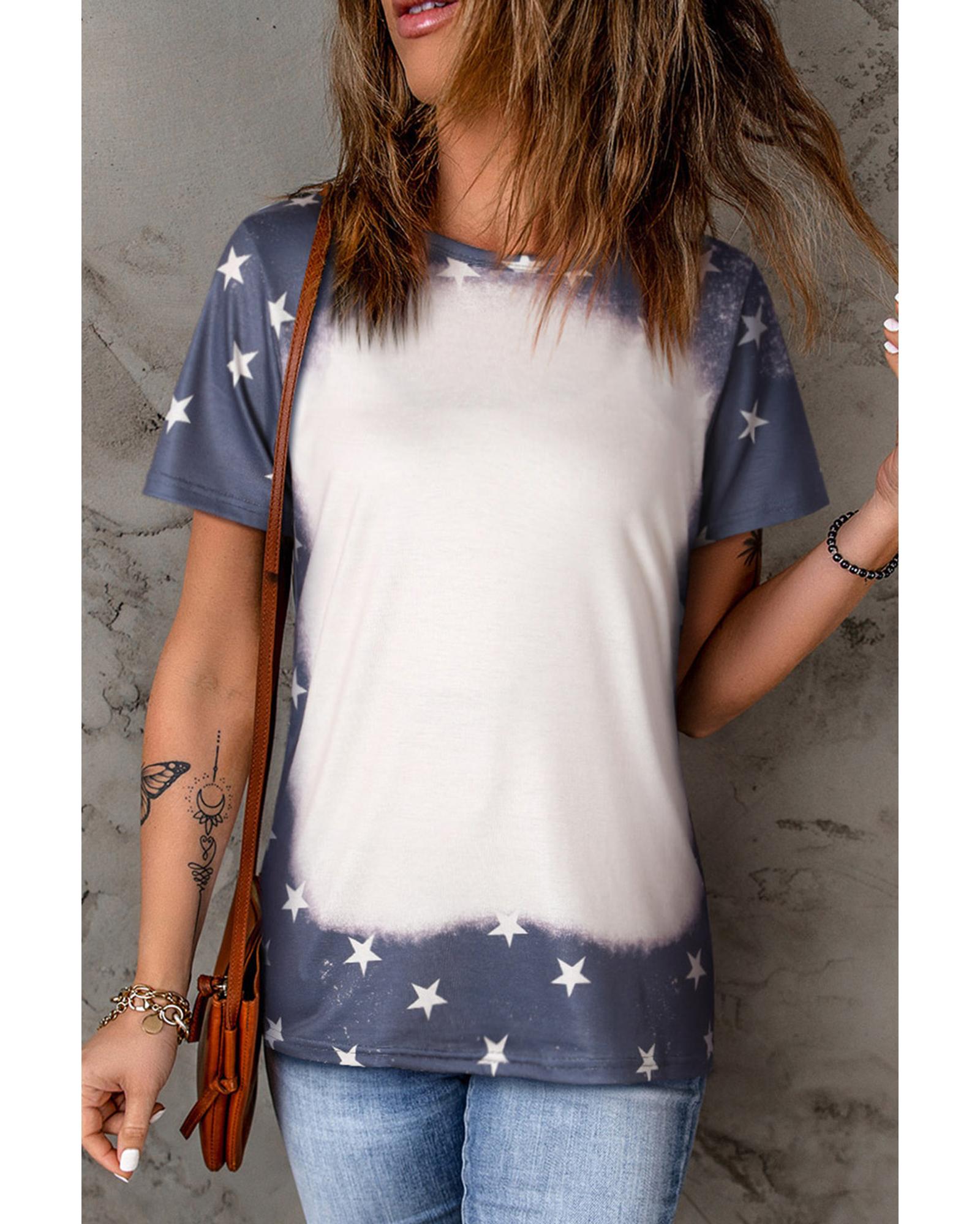 Azura Exchange Bleached Star Tee - L