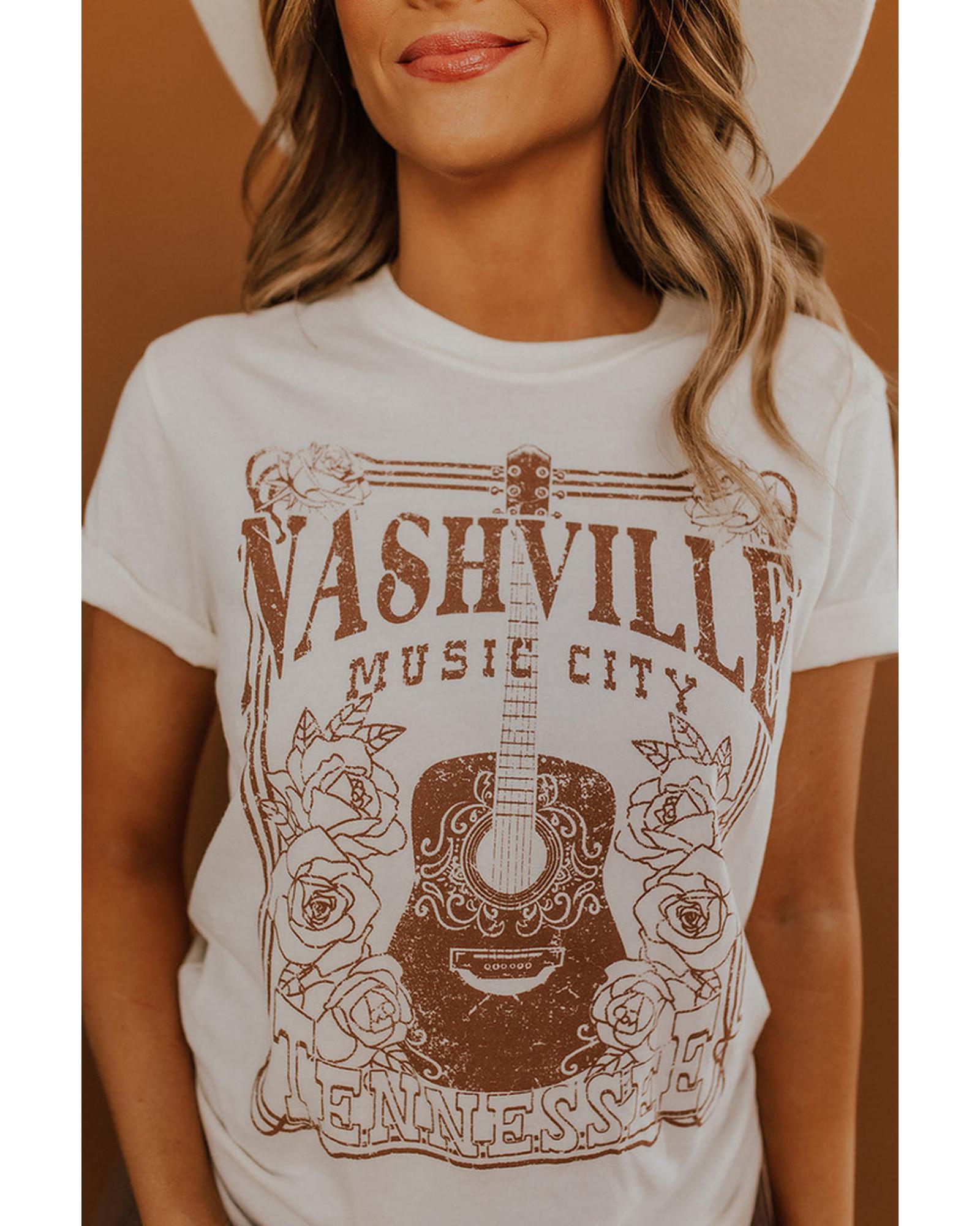 Azura Exchange Nashville Music City Graphic Tee - S