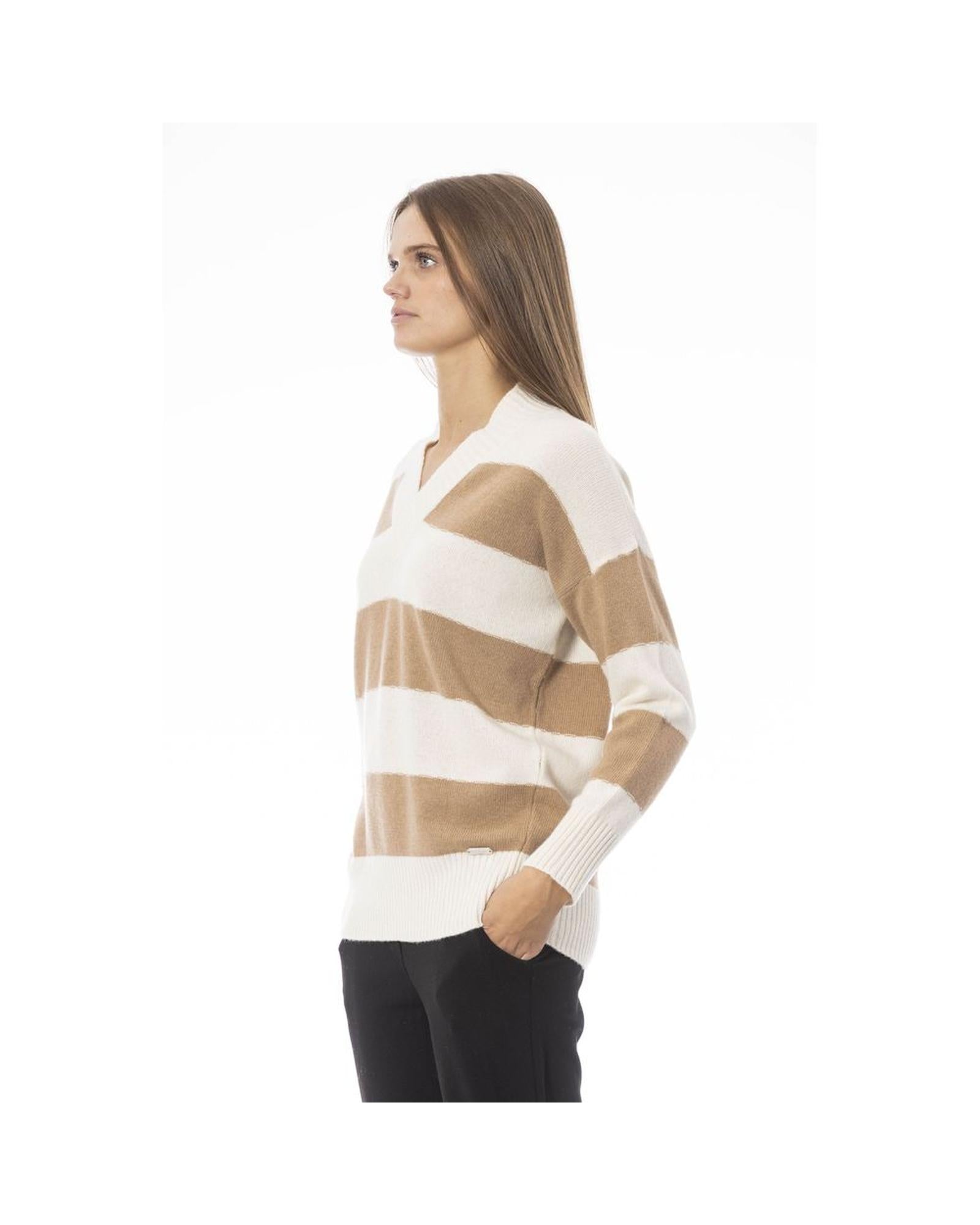 Baldinini Trend Women's Beige Wool Sweater - M
