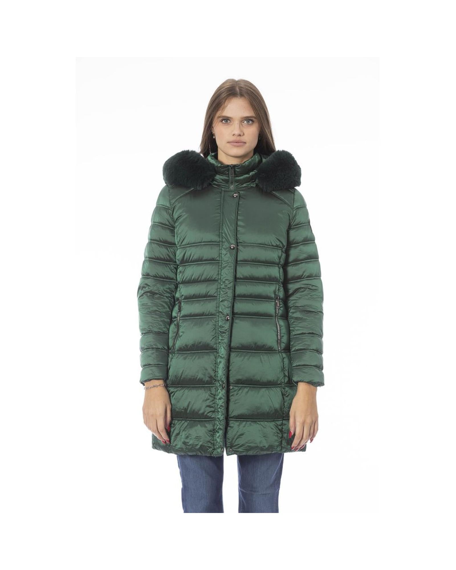 Baldinini Trend Women's Green Polyester Jackets & Coat - M