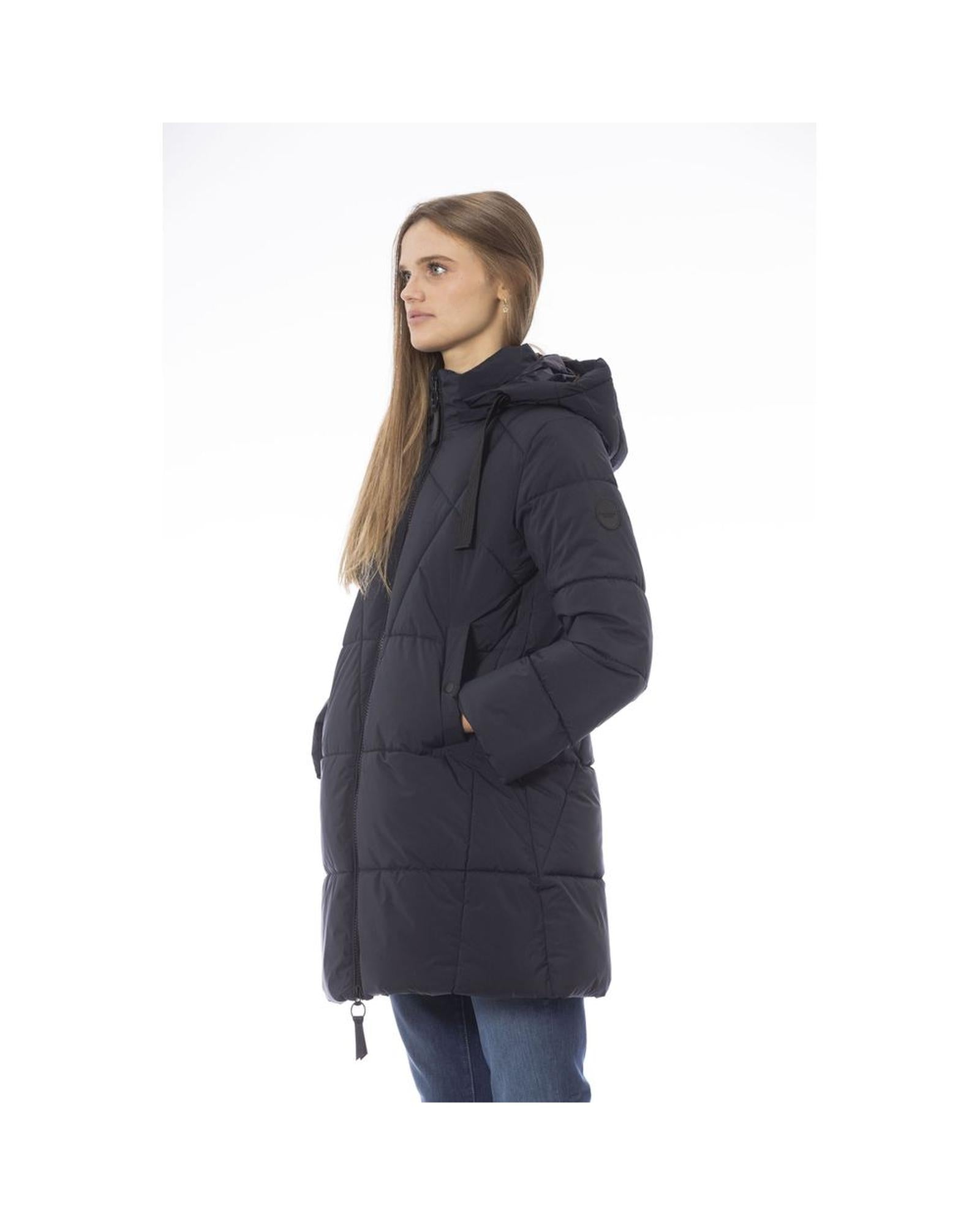 Baldinini Trend Women's Blue Polyester Jackets & Coat - M