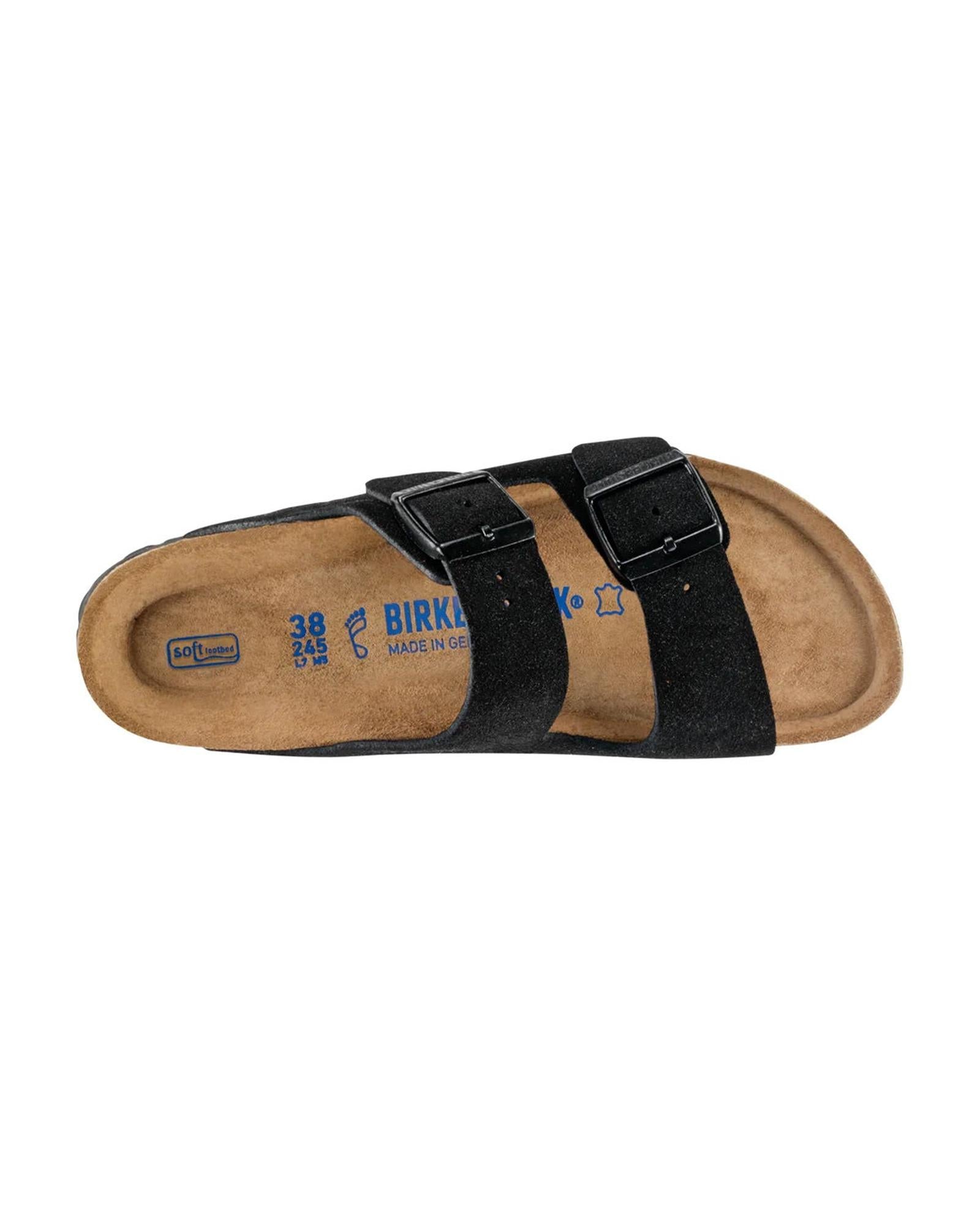 Birkenstock Adjustable Strap Cork Sandals with Deep Heel Cup & Arch Support in Black - 36 EU