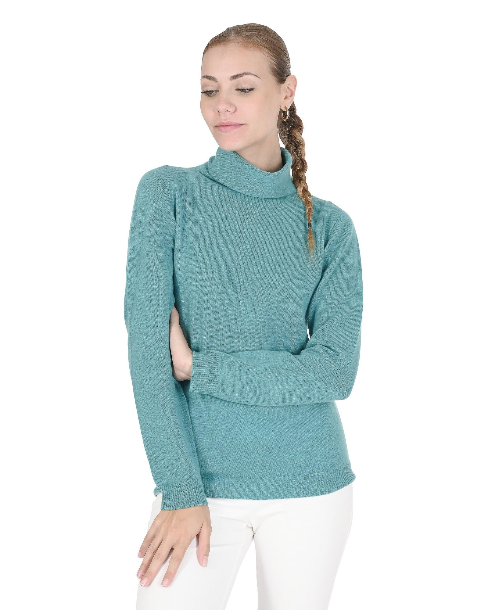 Premium Cashmere Turtleneck Sweater - L
