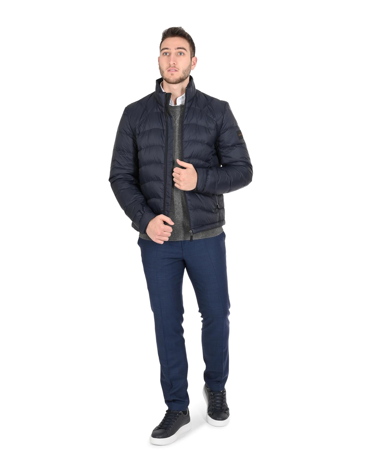 Hugo Boss Men's Dark Blue Polyamide Outerwear in Dark blue - L