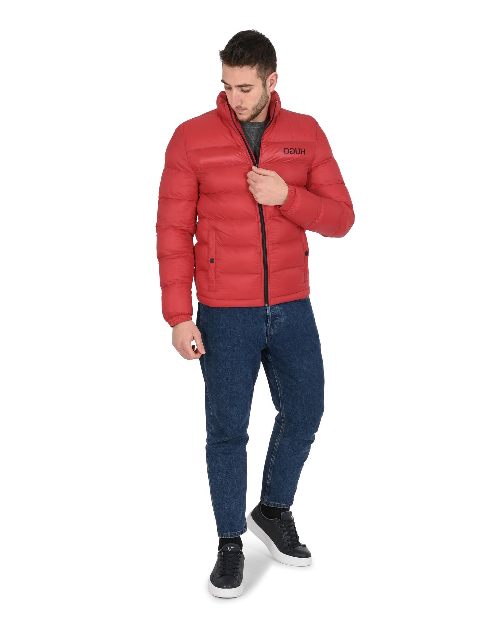 Hugo Boss Men's Orange Polyamide Mens Outerwear in Orange - M