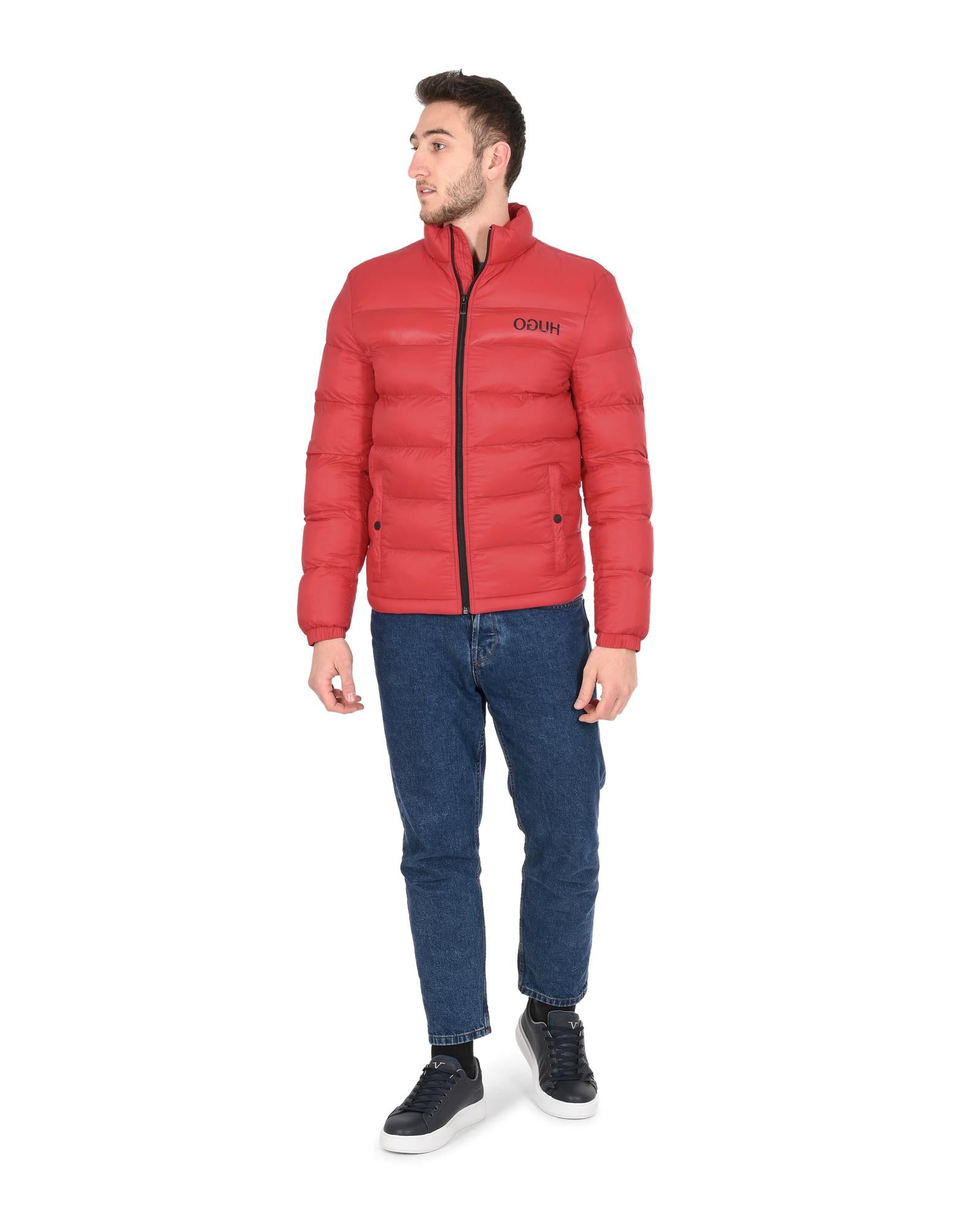 Hugo Boss Men's Orange Polyamide Mens Outerwear in Orange - M