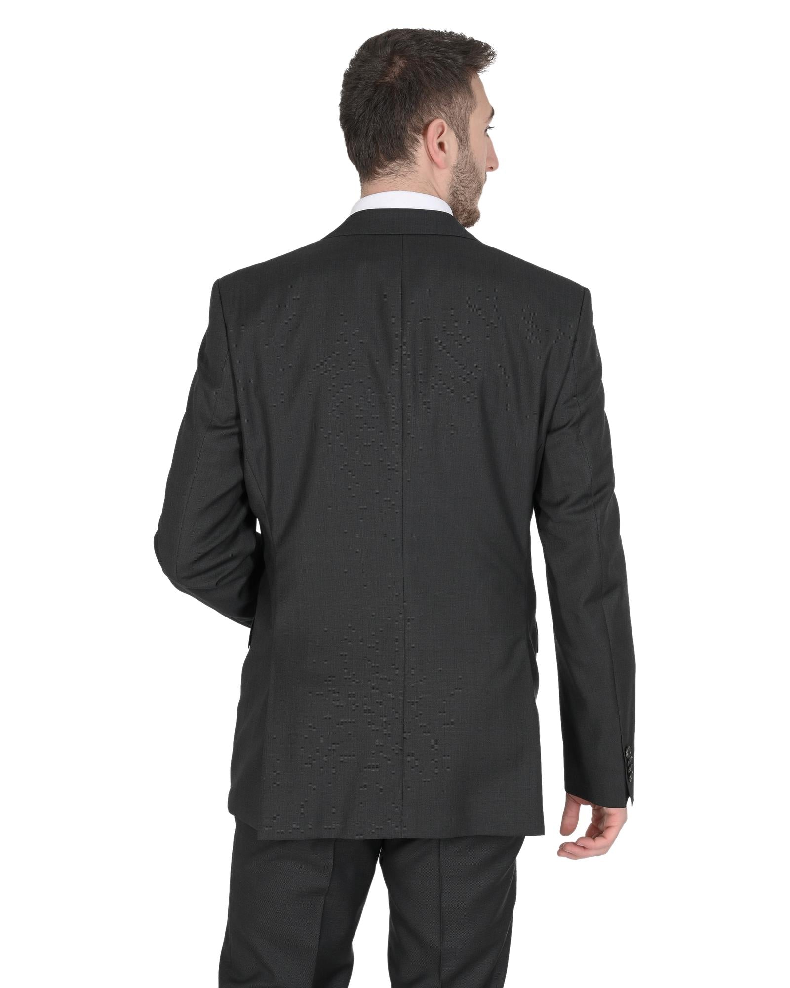 Hugo Boss Men's Black Wool Jacket in Black - 98 cm