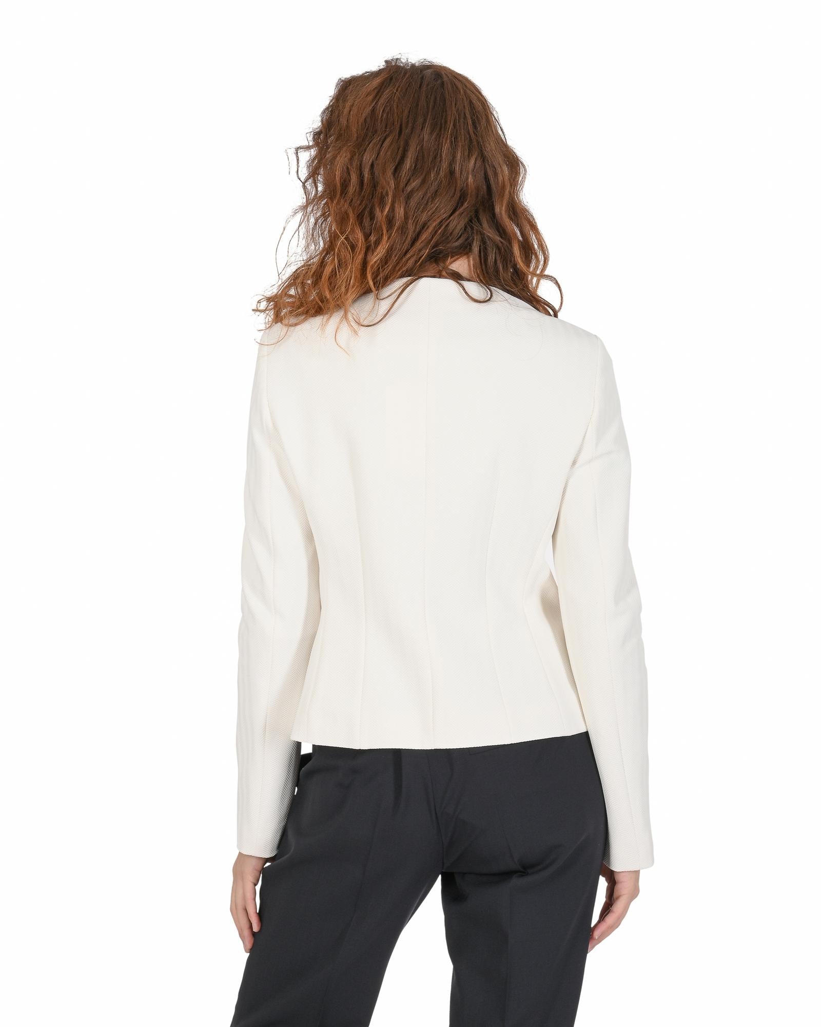 Hugo Boss Women's White Nylon Blend Jacket in White - 36 EU