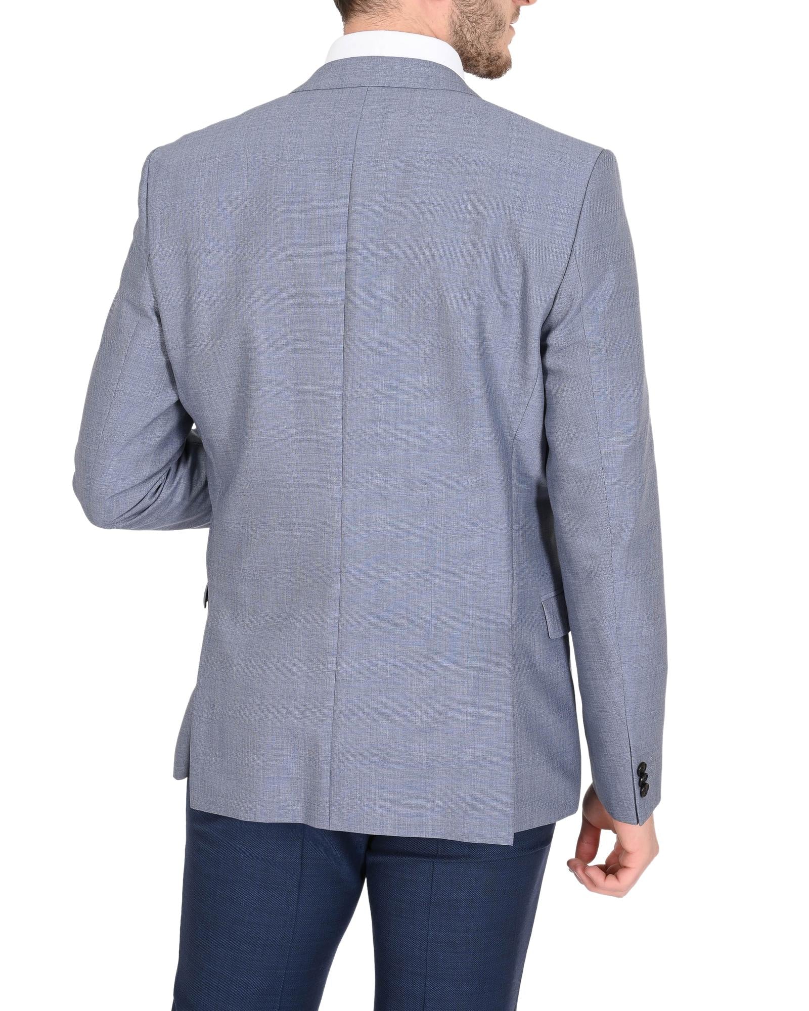 Hugo Boss Men's Light Blue Wool Blend Jacket in Sky blue - 50 EU