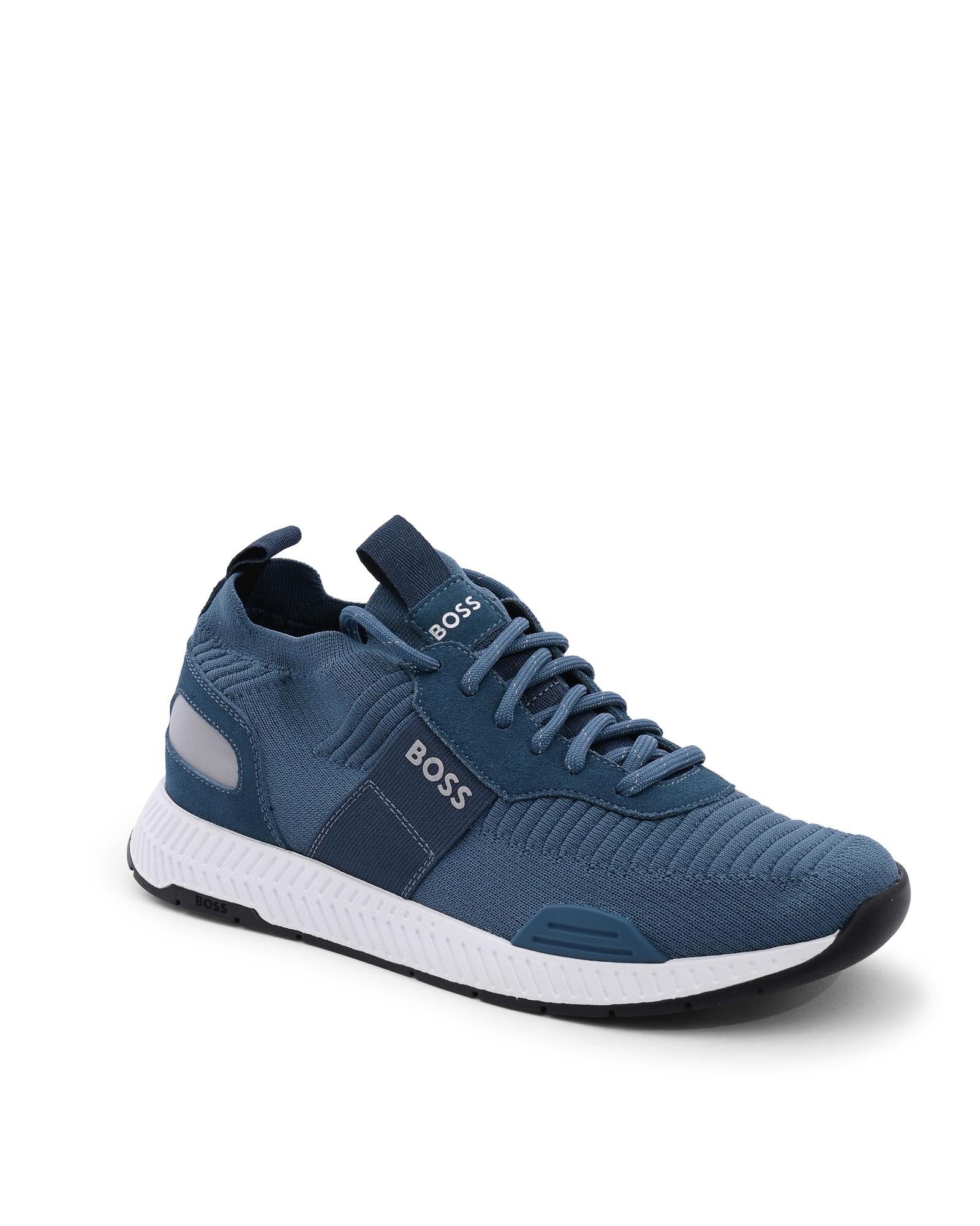 Hugo Boss Men's Turquoise Aqua Thermoplastic Sneaker in Turquoise - 39 EU