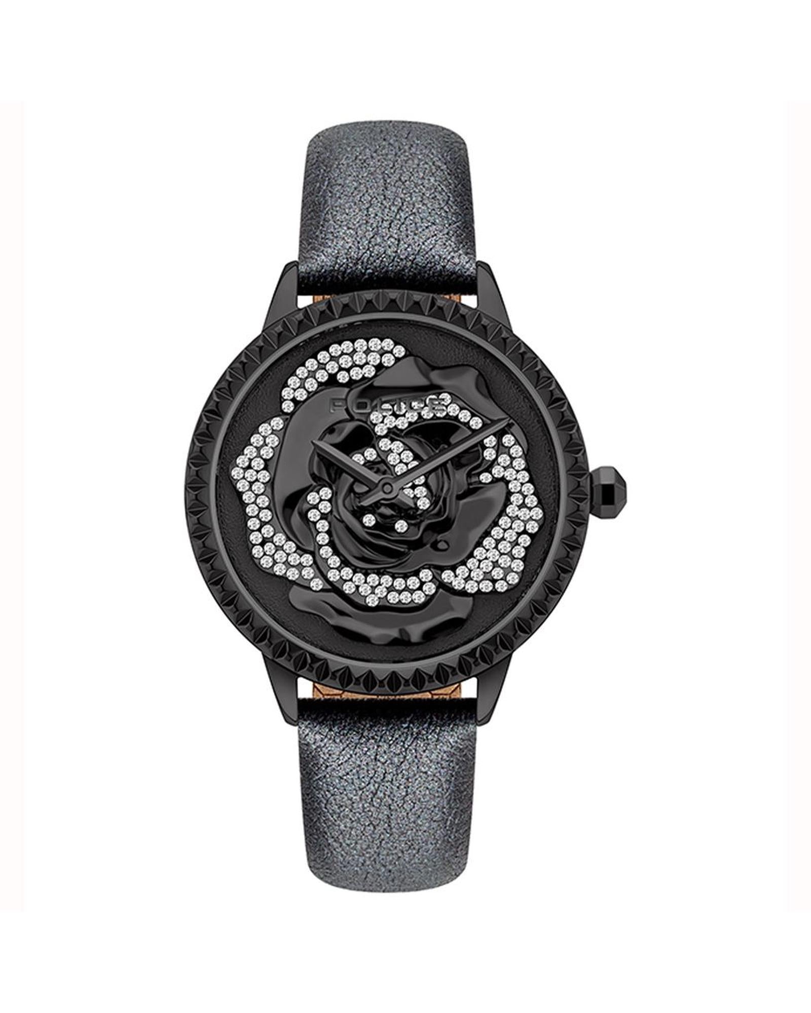 Police Women's Black  Watch - One Size