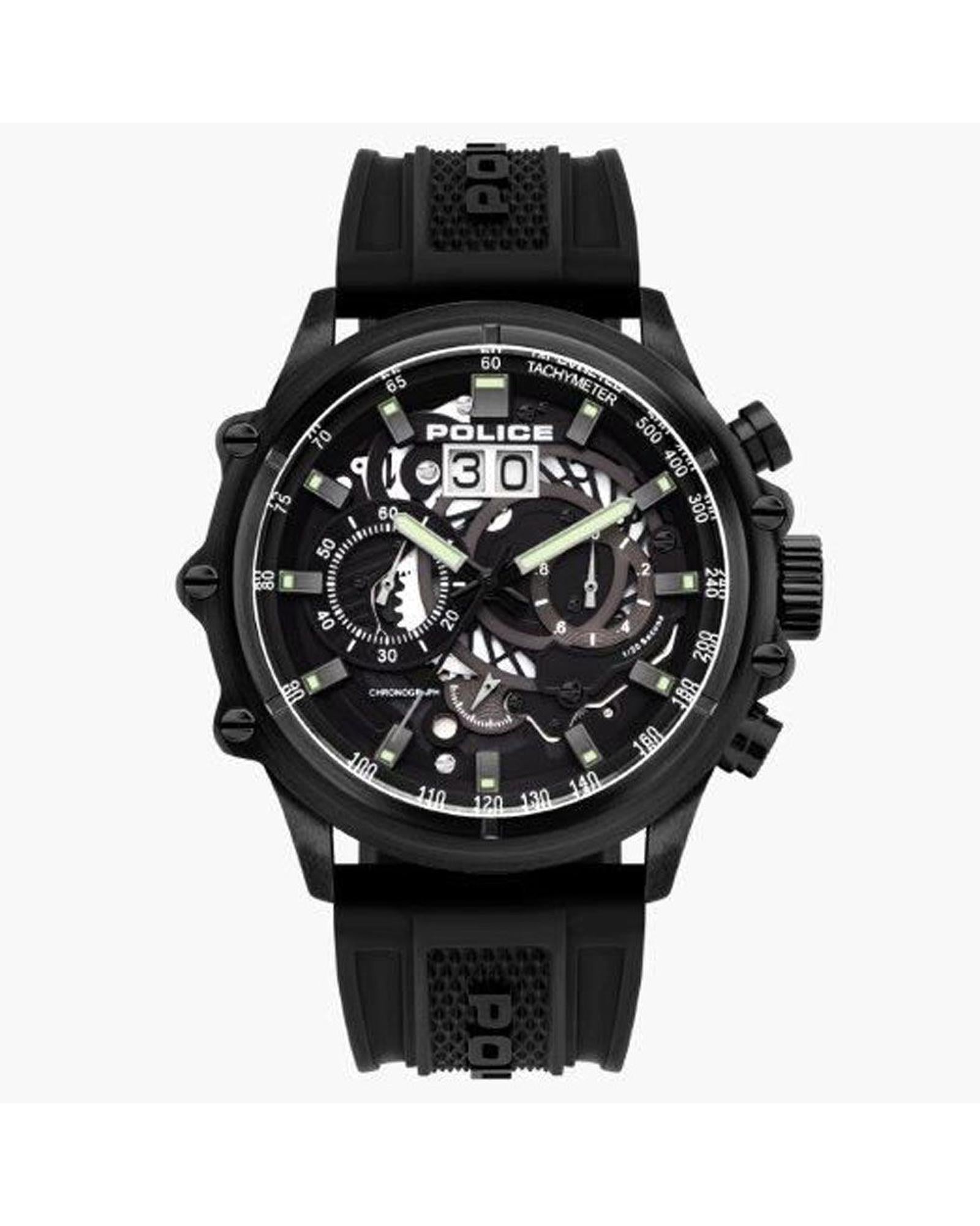 Police Men's Black  Watch - One Size