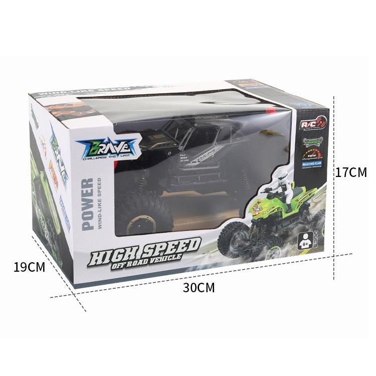 Large Alloy Off-Road Rc Car For Kids - Black