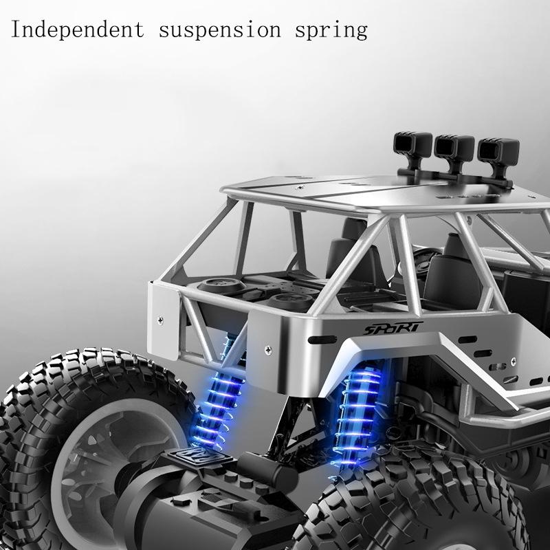 Large Alloy Off-Road Rc Car For Kids - Black