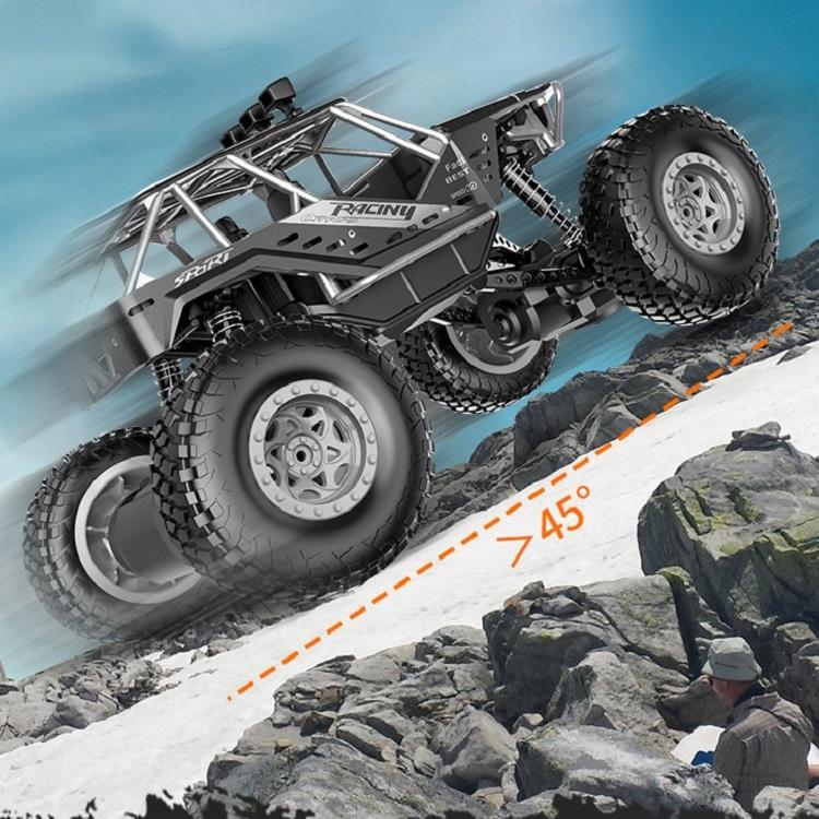 Large Alloy Off-Road Rc Car For Kids - Black